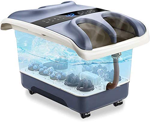 Fußbadmassage Double Home Thermostat Massage Automatische Heizung Fußwaschmaschine 3D Fußmassage Schaum Fuß Barr (Farbe: 59 * 29,5 * 42,5 cm)