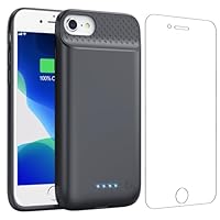 Akkuhülle für iPhone 6/6s/7/8/SE (2020/2022)-4,7, 7000mAh Powerbank Hülle Zusatzakku Akku Case Akku Ladehülle Handyhülle Akku Battery Case für iPhone 6 /6s/ 7/ 8/ SE-4,7 Akku Hülle
