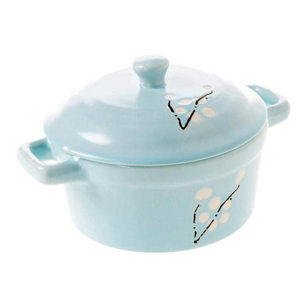 METTEOR Clay Casserole Pot Terracotta Stew Ceramic - Household With Lid Waterproof Steamed Egg Soup