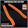 HORUSDY 12 Adjustable Oil Filter Pliers, Adjustable Oil Filter Wrench Removal Tool (Orange)