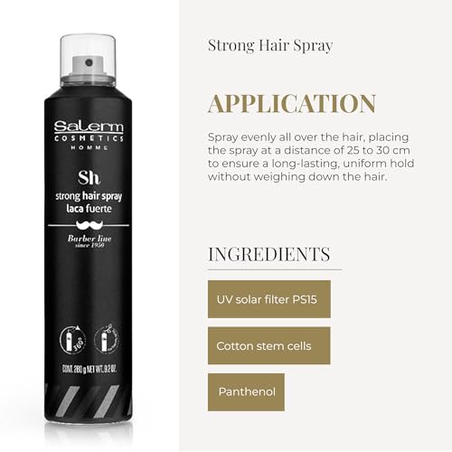 SALERM Spray Fijador Hombre 404 ml Fuerte Secado Rápido miniatura 4