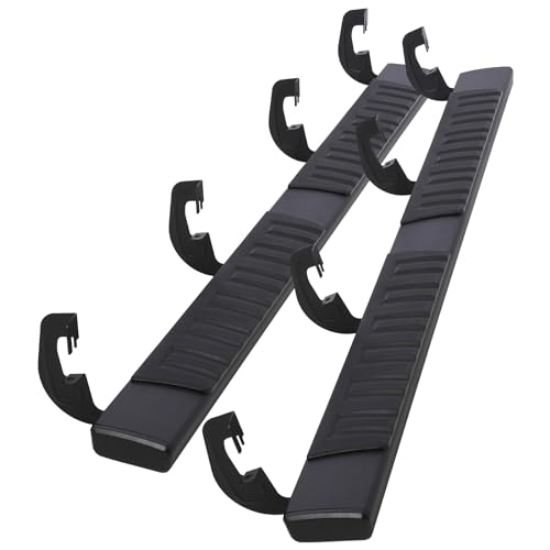 Garvee 6 in Running Boards,Side Steps for 2007-2018 Chevy Silverado/GMC Sierra 1500, 2007-2019 2500/3500HD Crew Cab(Exclude 07 Classic), 4 Full Size D