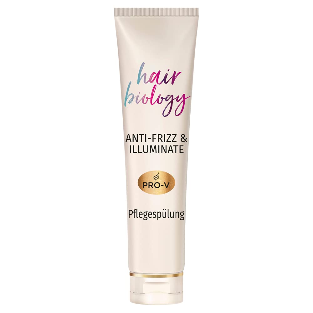 Hair Biology Pflegespülung, Anti-Frizz & Illuminate, 160ml, für widerspenstiges oder trockenes und coloriertes Haar, Menopause, Wechseljahre, Haarpflege