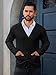 Runcati Mens Cardigan Sweaters V Neck Button Down Long Sleeve Casual Cardigan Slim Fit Knit Sweater with Pockets Black