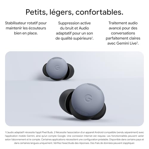 Google Pixel Buds Pro 2 – Écouteurs sans Fil avec Suppression Active du Bruit – Écouteurs Bluetooth – Porcelaine