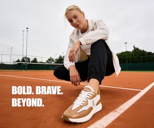 Image of LOUIS STITCH Women's Lightweight Athleisure Sport Shoes | Lightweight Casual Sneakers | Sporty Lace-Up Sneaker and Athleisure Wear| Perfect for Casual, Gym & Travel Wear | LSLD-AT-RF01
