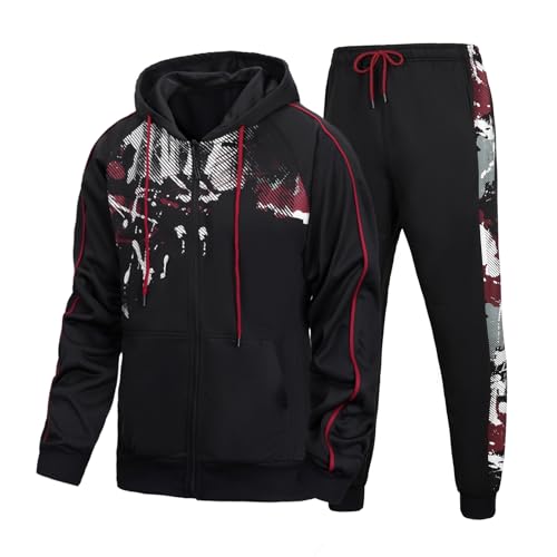 LBL Leading the Better Life Men's Tracksuits Casual Sweatsuits 2 Piece Full Zip Athletic Jogging Sweat Suit Sets