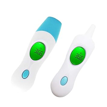 STORE99 DYH-8 in 1 Digital Ear Adult Baby Infra Red LCD Temperature Medical T2 Color Blue