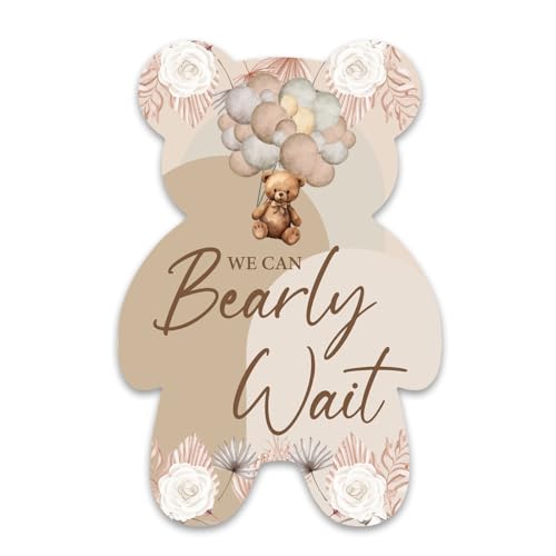 Invitaciones en forma de oso para baby shower papelería boho de alta calidad con sobres