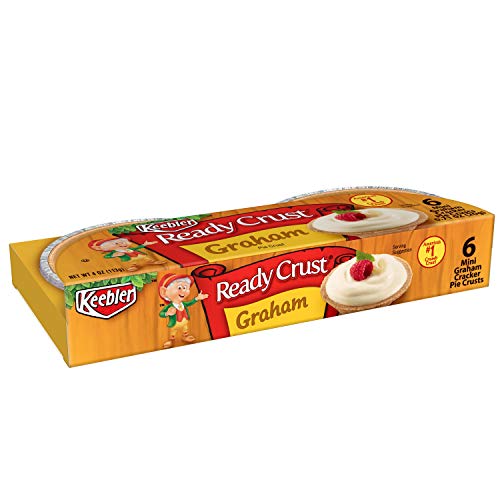 Keebler Ready Crust, Mini Pie Crusts, Graham Cracker, No-Bake, Ready to Use, 48