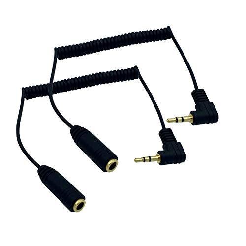 Cable adaptador Jack 3.5mm a 2.5mm enrollado 2 piezas miniatura 1