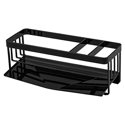 YAMAZAKI Dish Rack for sponges & Detergent, Alloy, Black, Steel, Standard Size