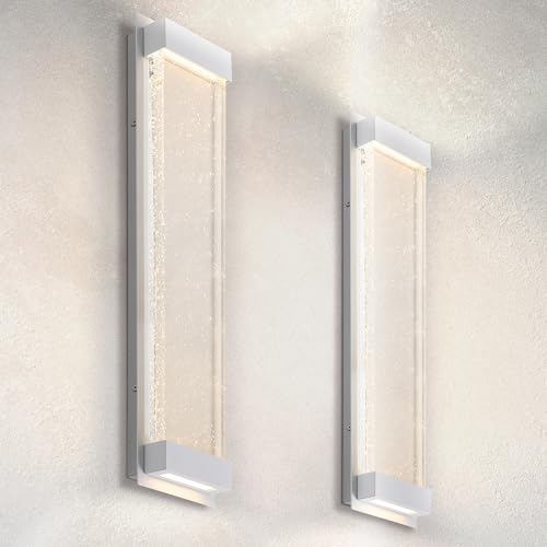 ASD LED 24" Bubble Glass Wall Light Fixture, Outdoor &