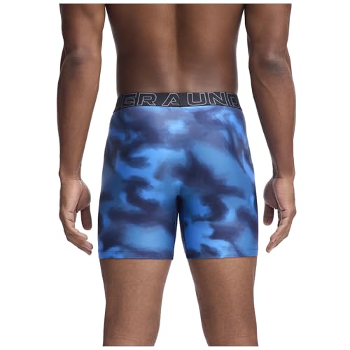 Under Armour Men's Ua Performance Tech-Print 6 Inch,Blue Atlantis2