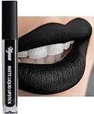 Mynena Matte Liquid Lipstick Black | Long-Lasting Comfort | Smudge-Proof Transfer-Resistant Vegan & Cruelty-Free | Full Coverage Non-Drying True Pigment | All-Day Wear Lip Color | Linda