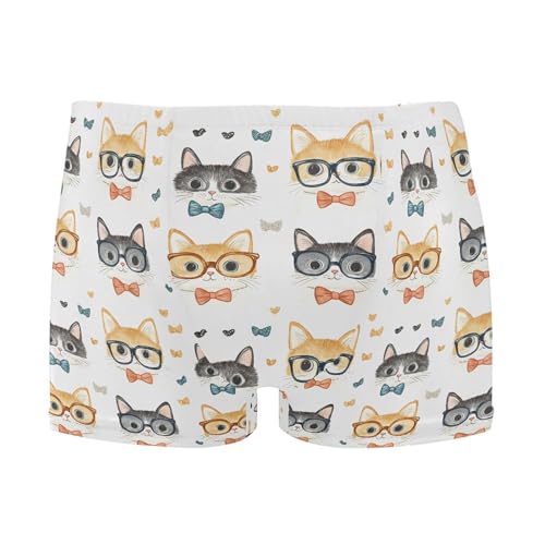 Cat Cute Animal Mens Swim Trunk Swimwear Bathing Suit Swim Brief Square Leg Board Short S B0403581