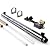 iSpring UVF55FS Whole House UV Water Filter & F3WGB32BM 4.5” x 20” 3-Stage Whole House Water Filter Set Replacement Pack White (Pack of 1)