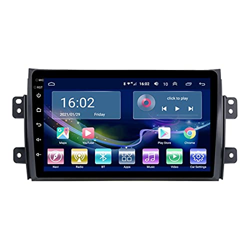 GLXQIJ 9 Pulgadas Navegación De Video del Automóvil Bluetooth, Reproductor De Video, Sistema GPS, Soporte SWC, Navegación GPS, Enlace Espejo WiFi, Android 10.0, para Suzuki Tianyu SX4 2006-2011,4+64G GLXQIJ 9 Pulgadas Navegación De Video del Automóvil Bluetooth, Reproductor De Video, Sistema GPS, Soporte SWC, Navegación GPS, Enlace Espejo WiFi, Android 10.0, para Suzuki Tianyu SX4 2006-2011,4+64G