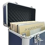 MAGNA RETAIL Vinyl LP Storage Box | 12" Record Case | Heavy Duty Lockable Aluminium Box | Vinyl Record Storage | Large Capacity Holds Upto 50 | DJ Metal Case (Blue) - Image 6