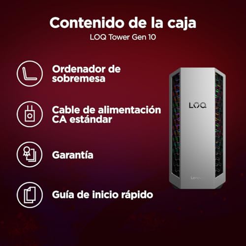 Miniatura 12 de Lenovo Loq Tower Gaming Amd Ryzen 7 8745hx, Nvidia Geforce Rtx 5060, 16 Gb Ram, 1 Tb Ssd, 26l, Wi-Fi 7, Sin Sistema Operativo - Color Gris