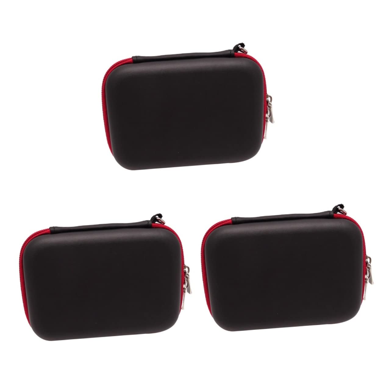 COLLBATH 3pezzi Organizer Elettronico Portatile Per Cavi e Piccole Elettroniche Custodia Da Viaggio Nero Per Caricabatterie e Dischi Esterni