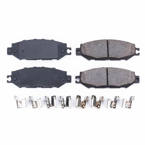 Image of PowerStop Rear Brake Pads for Lexus LS400 1993-00 |SC300 1999-00 |SC400 1992-00 - Z17 Ceramic Brake Pads with Installation Hardware, 17-613