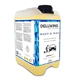 Dellwing Wash & Wax Autoshampoo Konzentrat 25 l, Auto Shampoo mit Wachs, Autowäsche und Autopflege außen, Made in Germany