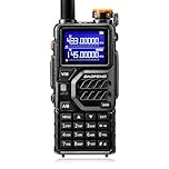 BAOFENG K5PLUS Dual-Band Ham Radio Long Range, UHF VHF 10W Tri-Power Two Way Radio with FM Airband, 2500mAh Battery, 999CH, Frequency Copy, Scramble, CHIRP Compatible