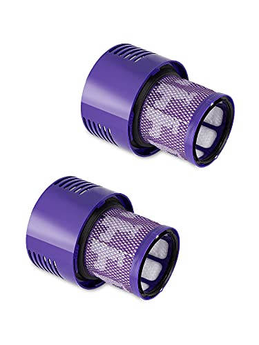 Filtre de Rechange pour Dyson V10 SV12 Cyclone Aspirateurs Pièce de Rechange pour Filtre à Vide Lavable Compatible avec Dyson V10 Aspirateur sans Fil Cyclone Animal Absolute Total Aspirateur 2Pack Cover