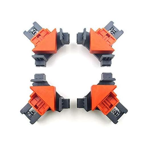 Angle Clamps, 4PCS Right Angle Fixing Clip,Multi-function woodworking right angle clamp Adjustable Swing Corner Clamp, Corner Clip Fixer for Welding, Wood-Working, Drilling,Making Cabinets