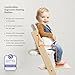 Tripp Trapp High Chair from Stokke, Whitewash - Adjustable, Convertible Chair for Children & Adults - Includes Baby Set with Removable Harness for Ages 6-36 Months - Ergonomic & Classic Design