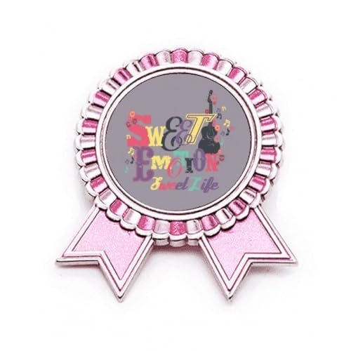 Broche rose Winner Award en métal violet taille M