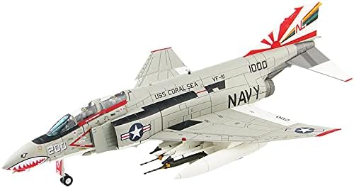 HOBBY MASTER McDonell Douglas F-4B Phantom II 200 VF-111 Sundowners USS Coral Sea 1970s 1/72 DIECAST Aeronave Modelo preconstruido