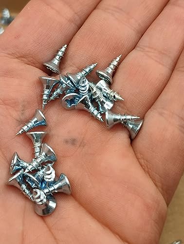 LLB 10mm screws M3 Self-Tapping Wood Screw Zinc Plated Box of 250pcs Small Silver Long 10mm x 3.5mm (0.40"x0.14") - Image 3
