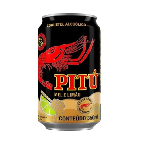 Aguardente Caninha Pitú Mel e Limão 350ml