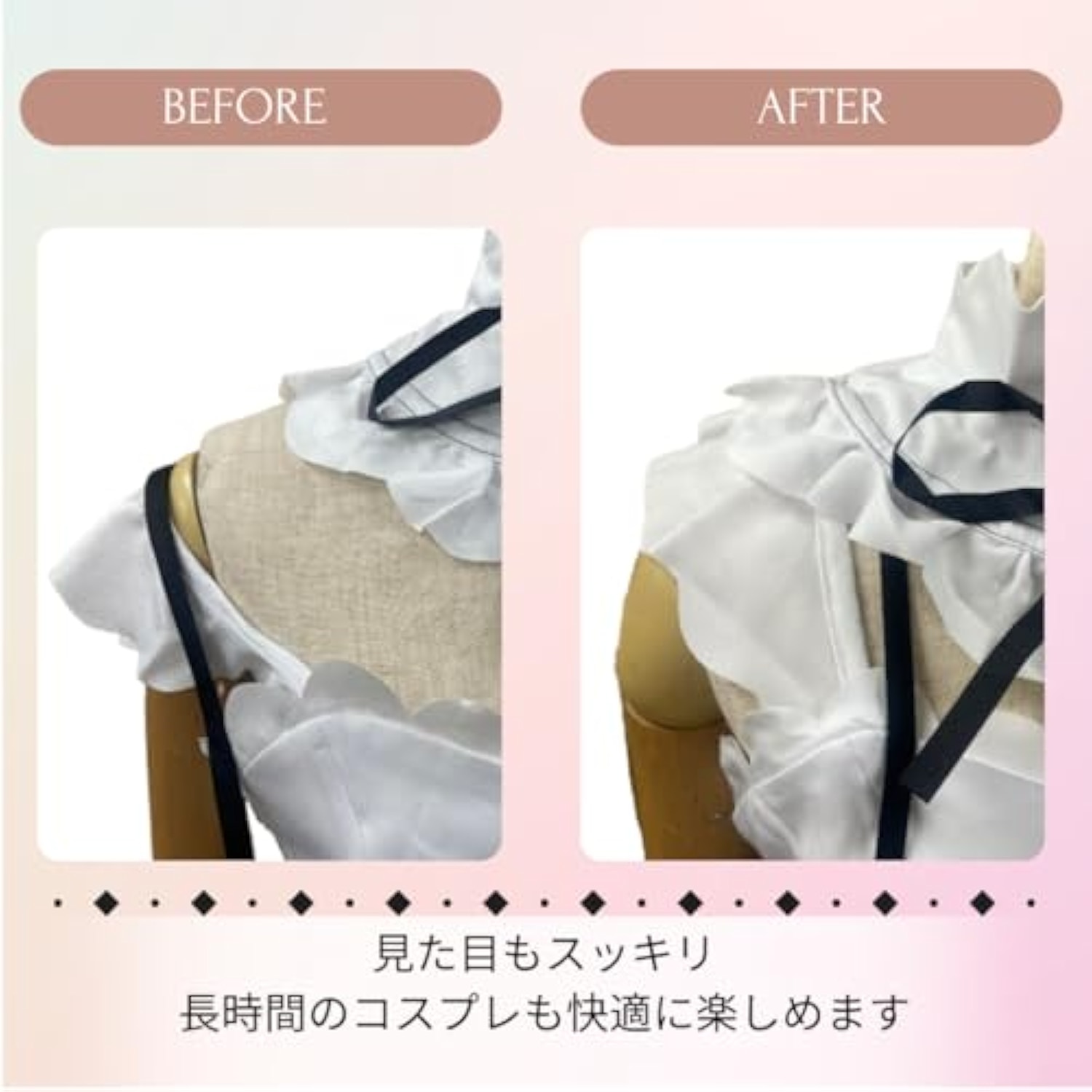 [milky time] ウィッグ付き Re:ゼロから始める異世界生活 リゼロ メイド服 レム ラム コスプレ ハロウィン メイド (レム,メイド, L) 詳細画像4