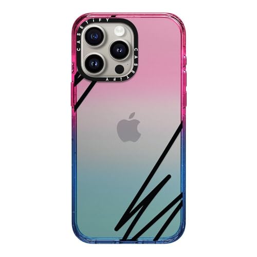CASETiFY �C���p�N�g iPhone 15 Pro Max �P�[�X [MIL�K�i���� (4x MIL-STD-810G) / 2.5m����̗����������N���A] - Line Art - �R�b�g�� �L�����f�B