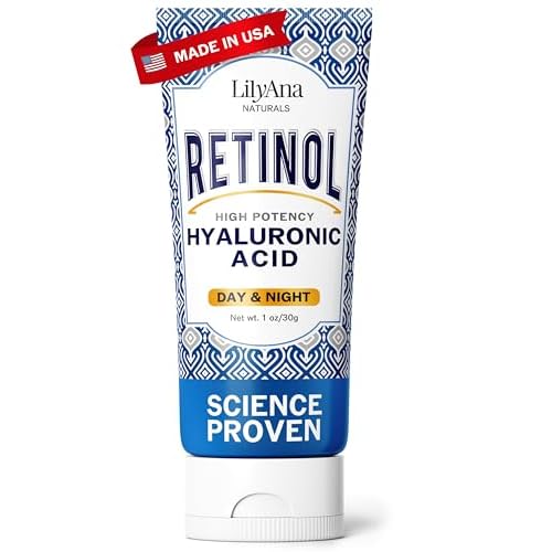LilyAna Naturals Anti Aging Retinol Face Cream for Women – Wrinkle & Neck Cream for Firming, Retinol Moisturizer for Face with Hyaluronic Acid, Hydrating Night Cream for Fine Lines, Collagen