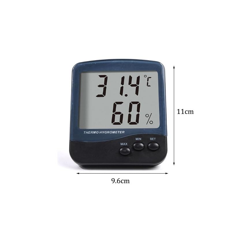 ABS Indoor Digital Temperature Humidity Meter Measuring Instrument Detector