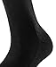 FALKE Women's Softmerino Socks, Light, Merino Wool Cotton, Crew Length, Classic Trouser Socks, Trendy Work Clothing, Black (Black 3009), 8-9, 1 Pair