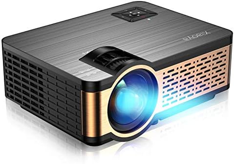 XIAOYA Outdoor Projector, HD Movie Projector Support 1080P, 4000 Lumens Home Theater Projector with HiFi Speaker, Compatible with HDMI, Fire Stick, USB (Black)