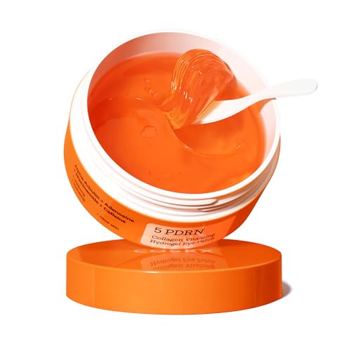 COSRX 5 PDRN Collagen Vitalizing Hydrogel Eye Patch, 60 Patches, Depuffing Under Eye Patches with PDRN, Collagen, Eye Masks for a Smoother, Refreshed-Looking Eye Area, Korean Skincare