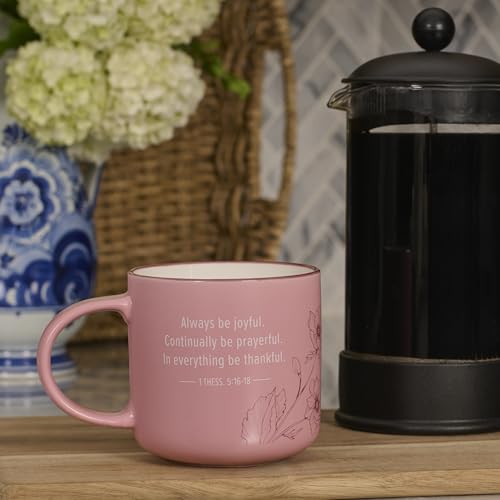 Image of Christian Art Gifts Always be Joyful Ceramic Coffee & Tea Mug for Women