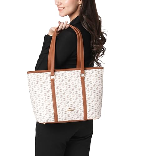 Image of Lavie Women's Mono LL Meryl Tote Bag for Women | Tote Handbag for Work | Ladies purse | Stylish Shoulder Bag | Gift for Women