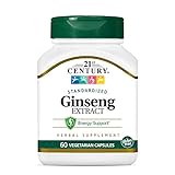 21st Century Ginseng Extract Veg Capsules, 60Count