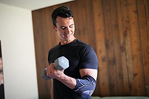 Kunto Fitness Elbow Brace Compression Support Sleeve For Tendonitis, Tennis Elbow, Golf Elbow Treatment - Reduce Joint Pain During Any Activity! #TOP2