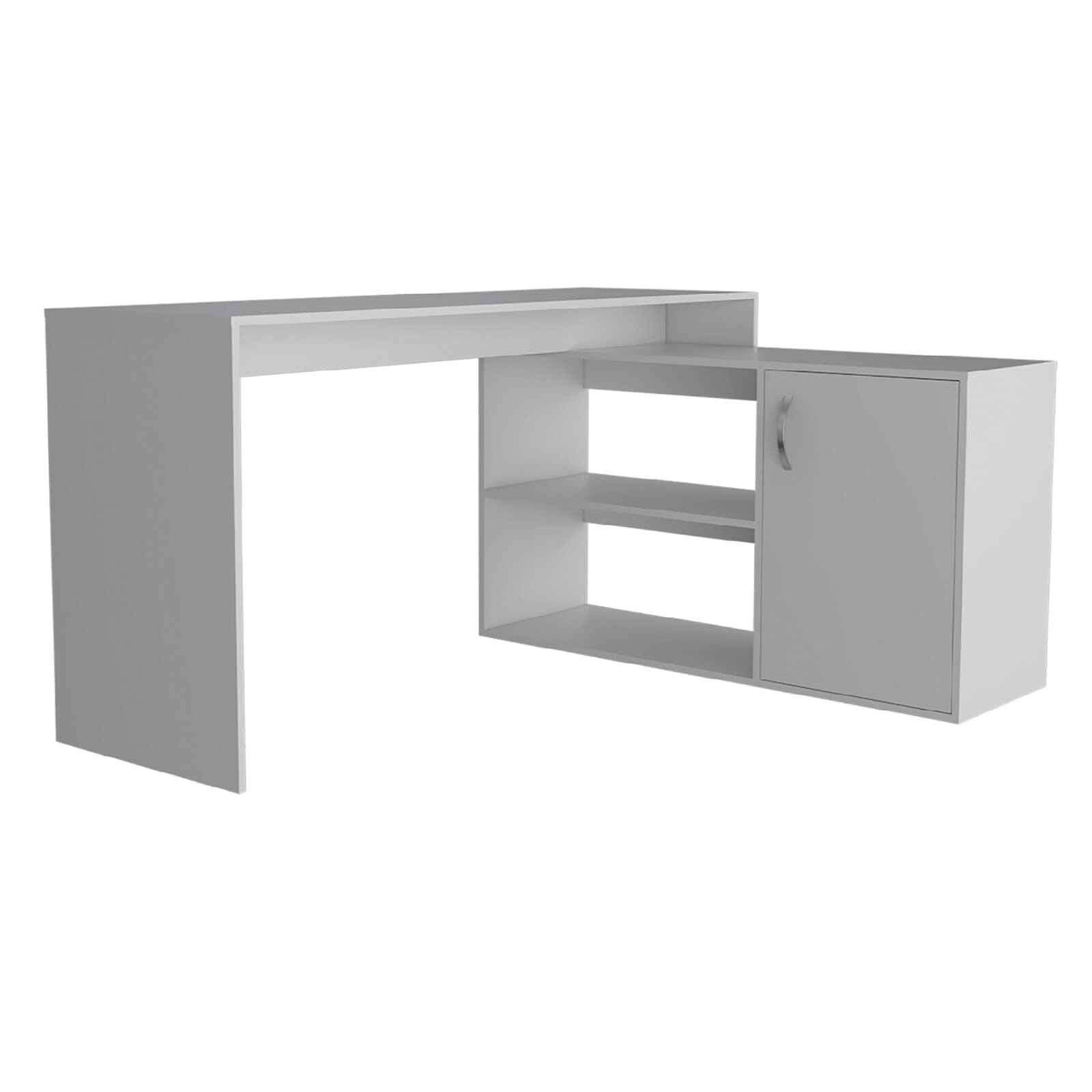 DDOY Desk Plenty Leg Room Corner Desk Modern Simple Style Corner Computer Desk Space-Saving Corner Gaming Desk Easy to Assemble for Home Office Workstation