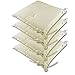 Detex 4X Cuscini per Sedia Sydney Resistenti all'Acqua Cuscino coprisedia Interno Esterno Crema
