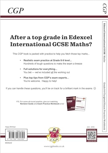 Edexcel International GCSE Maths Grade 8-9 Targeted Exam Practice Workbook (includes Answers)