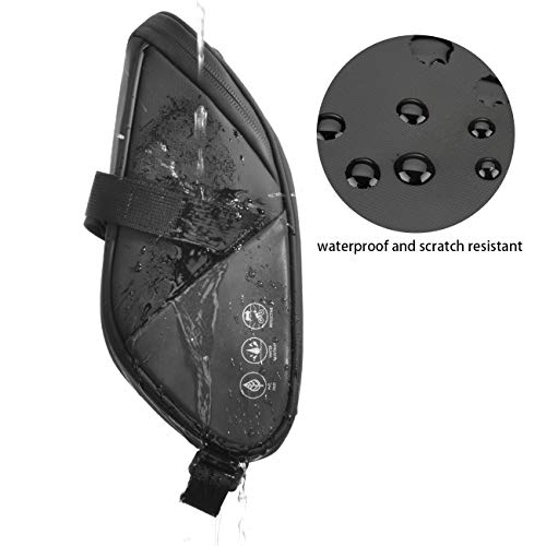 CCKOLE Fahrrad Satteltaschen fahrradsatteltasche mit reflektierender, Fahrradtasche Hecktasche Wasserdicht, Sitz Multifunktionale Tasche reißfeste, MTB Rennrad Tasche Oberrohrtasche